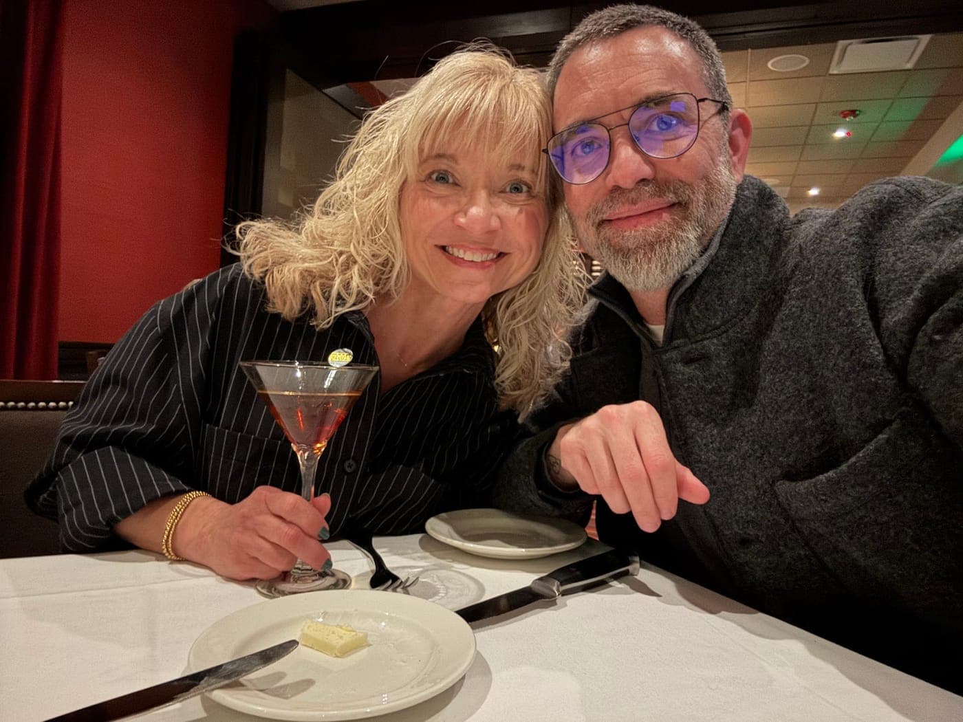 Terry and Robin out to dinner