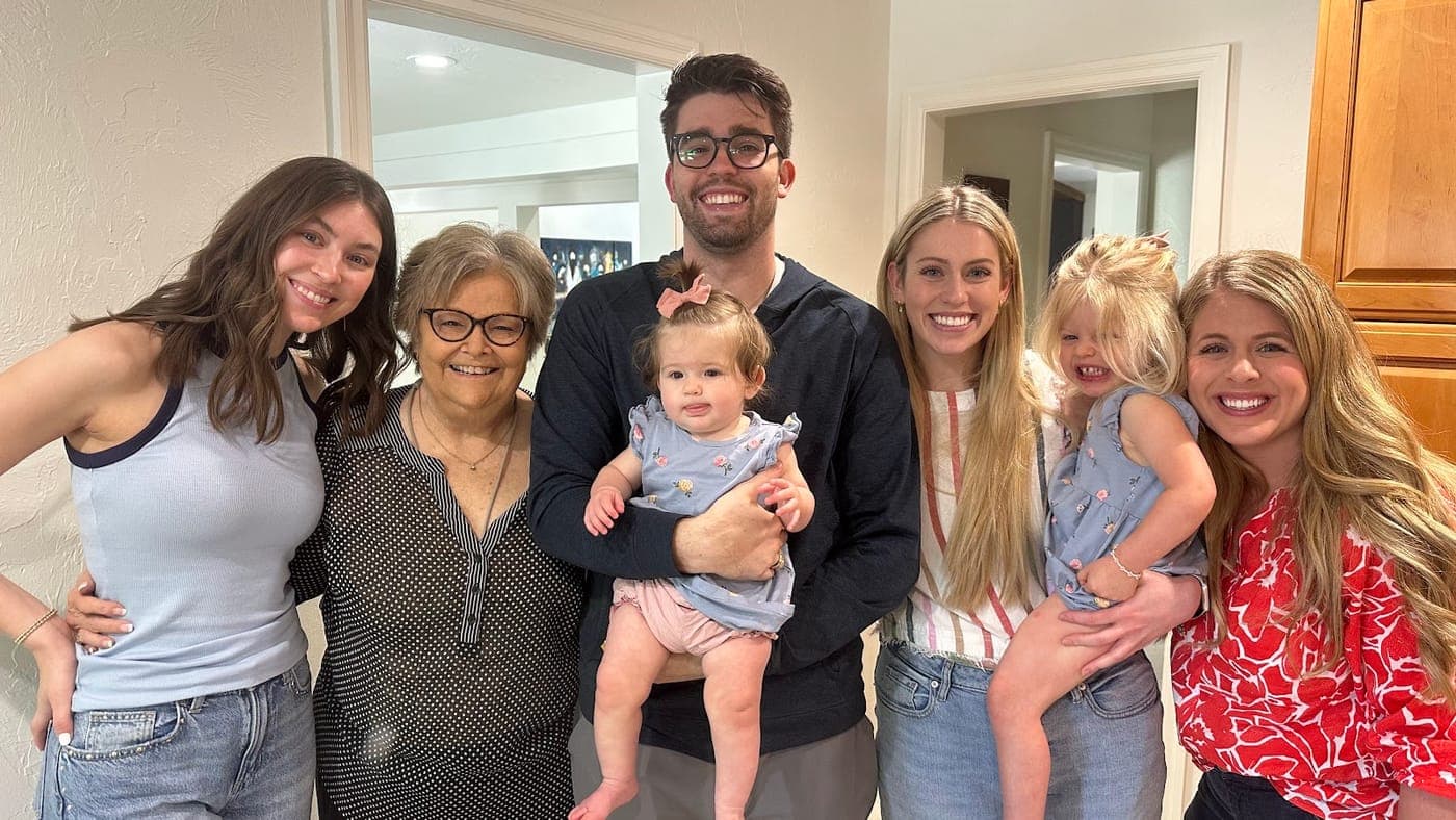 Three generations of family together