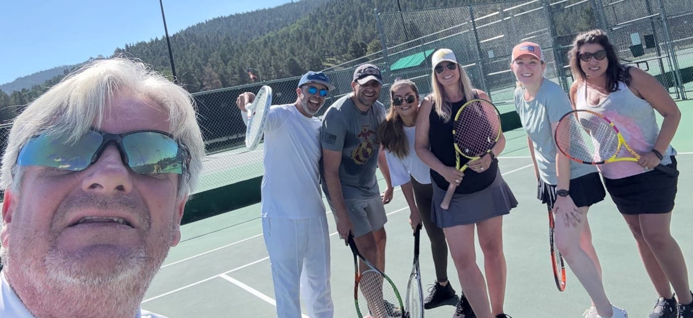 Jimmy and the Angel Fire tennis crew